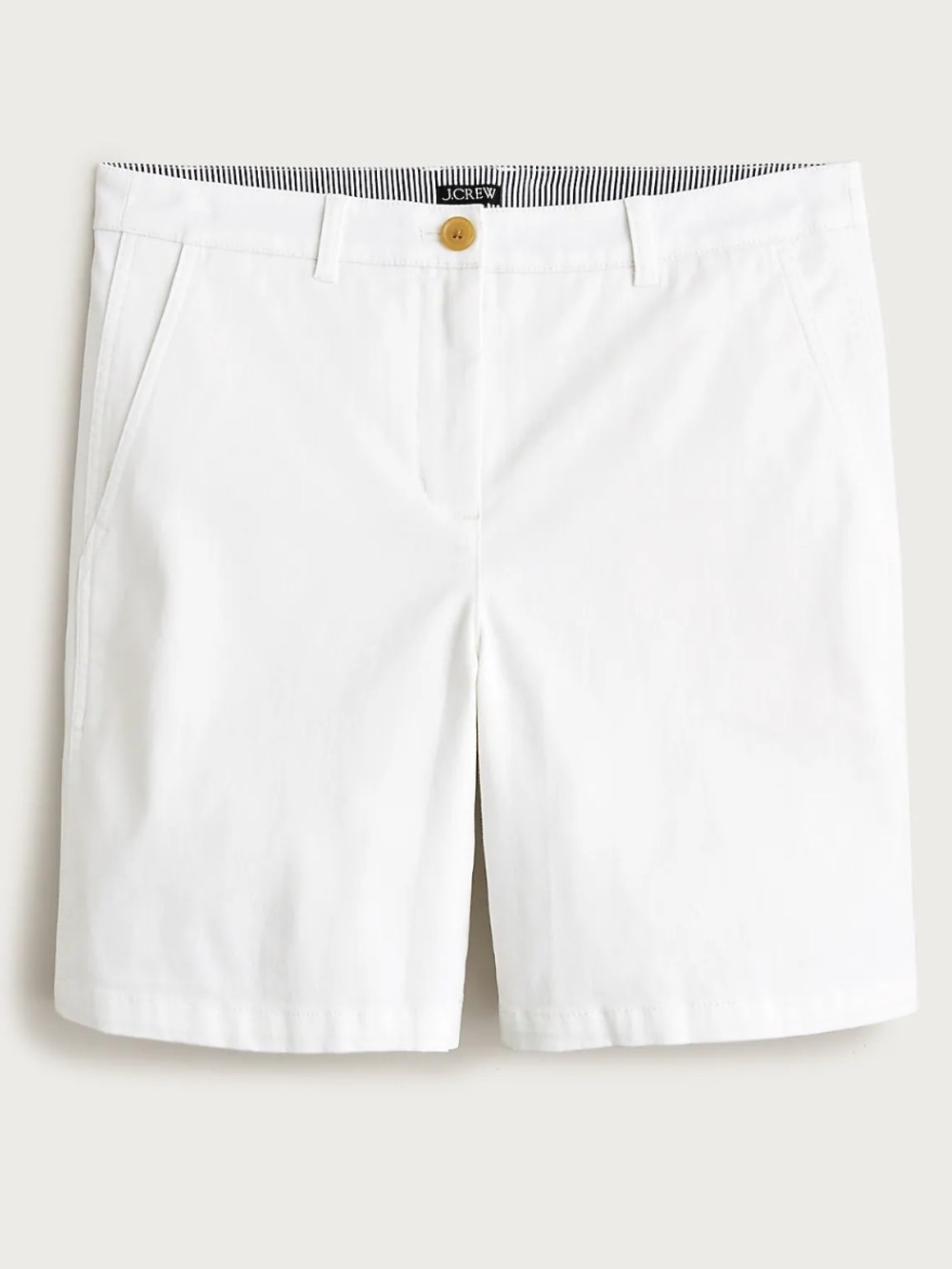 NWOT J Crew 7" Heritage Classic Chino Short Sz 2 White Highrise